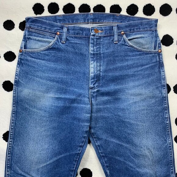 Wrangler Jeans Cowboy Cut Bootcut Blue Denim Western Rodeo - Picture 3 of 13